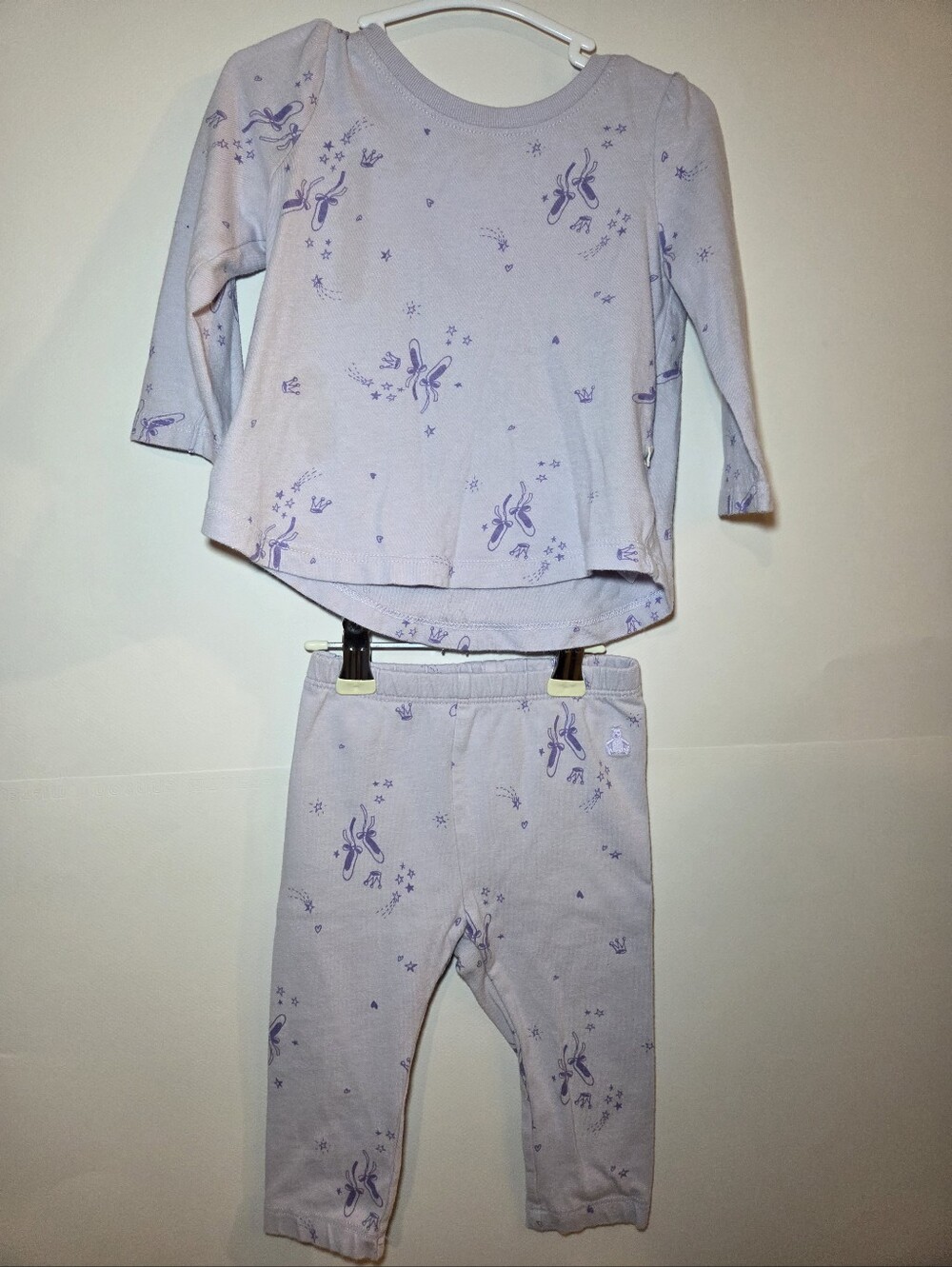 babyGAP Lavender Ballet Slipper Matching Set 6-12m